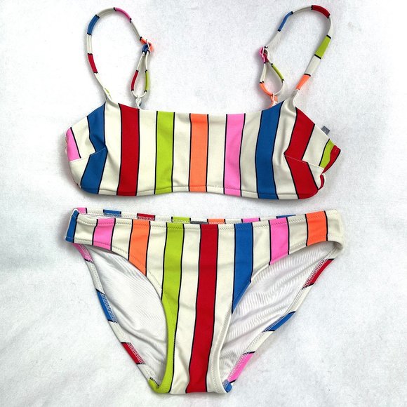 •Aerie• Striped Bikini Set S - Picture 6 of 10